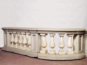 Antikes Paar Marmorbalustraden. Epoche 1800.